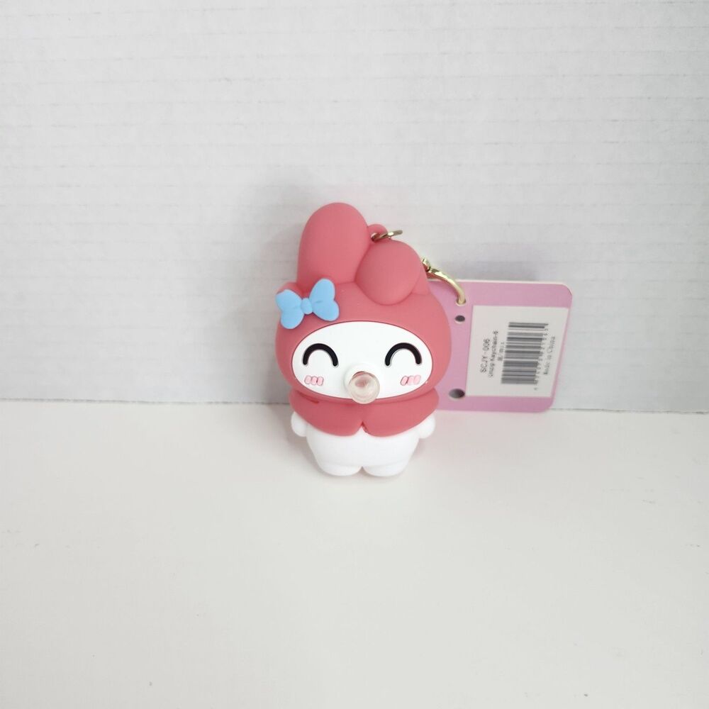 My Melody Sanrio Character PVC Keychain Figure Charm Bubble Nose